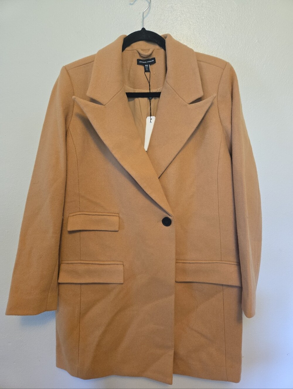 Universal Standard New Tailored Coat Ice Coffee 3XS (US Small) NWT